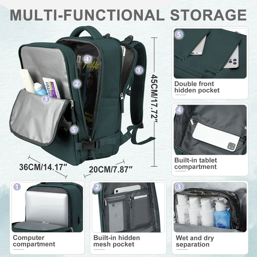 Unisex Cabin Size Travel Backpack