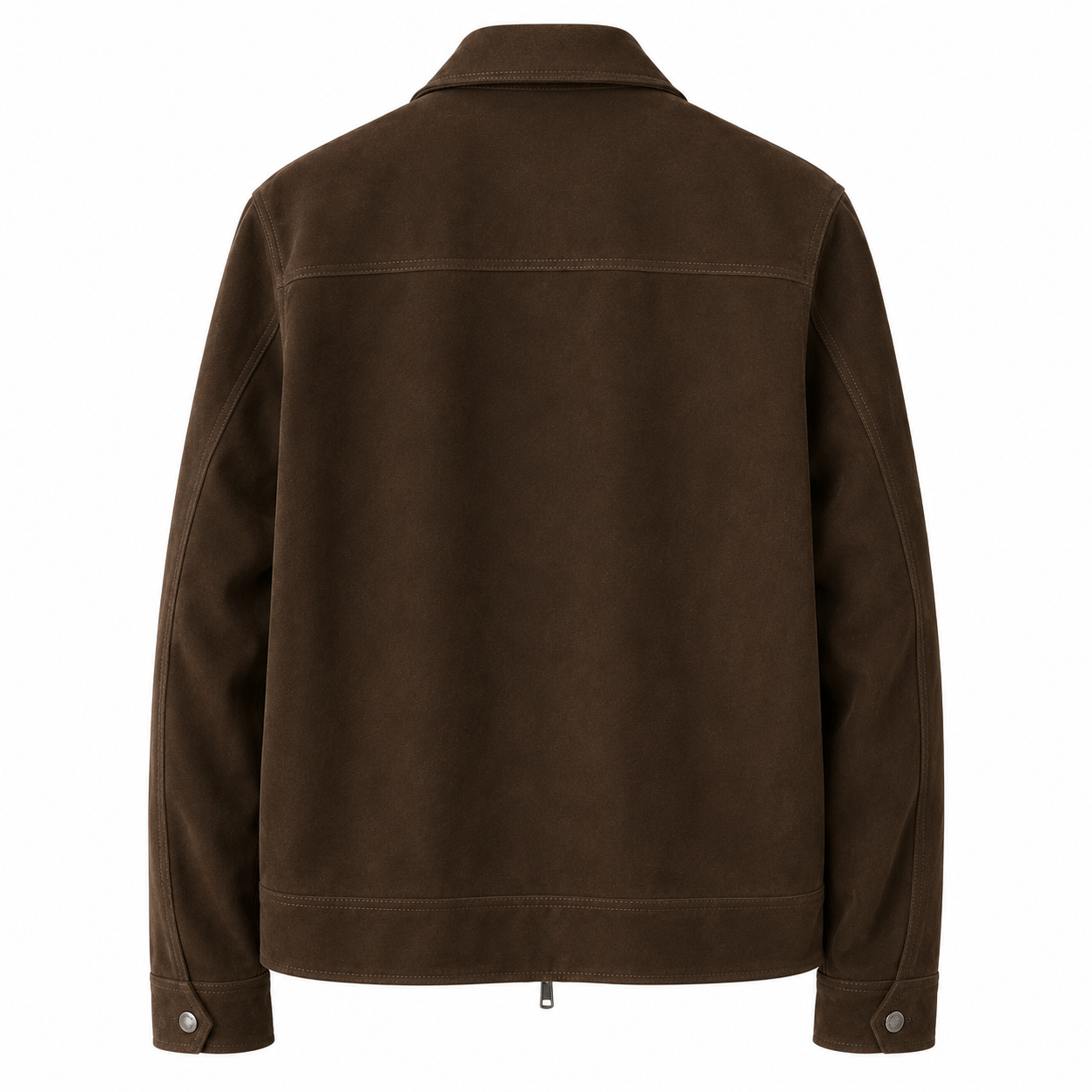 Men’s Tan Brown Suede Bomber Jacket