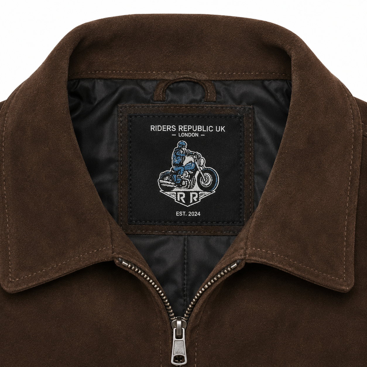 Men’s Tan Brown Suede Bomber Jacket