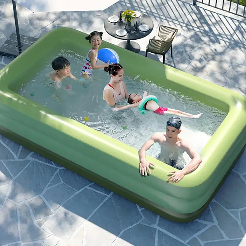 Inflatable Swimming Pool For Kids (150X105Cm)