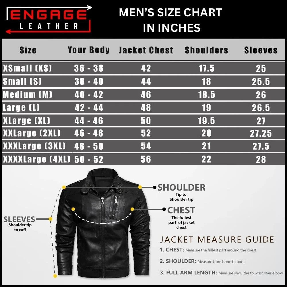 MEN BLACK LEATHER BOMBER JACKET BRANT