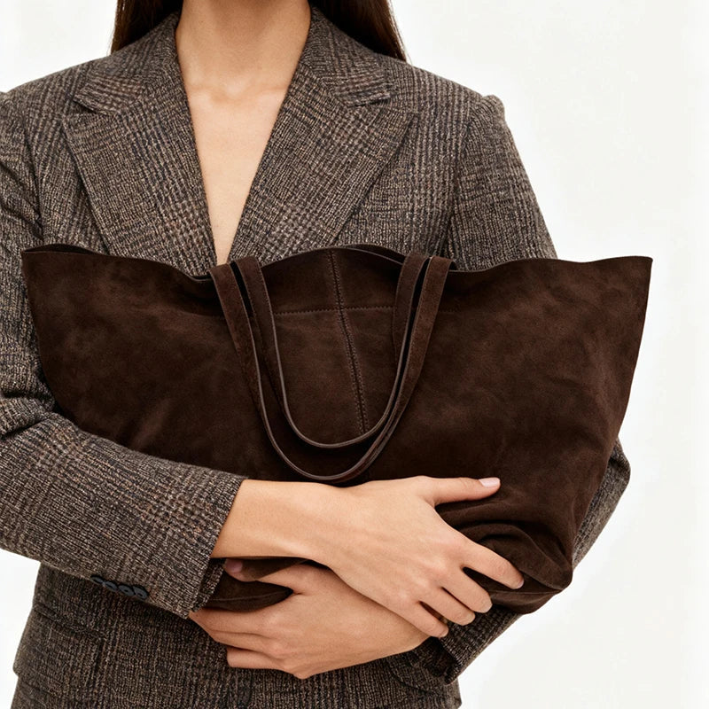 Retro Frosted Tote Shoulder Bag